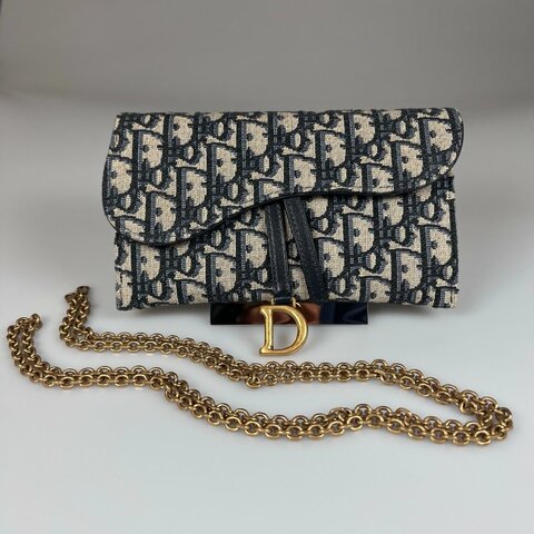 DIOR 刺繡老花WOC包