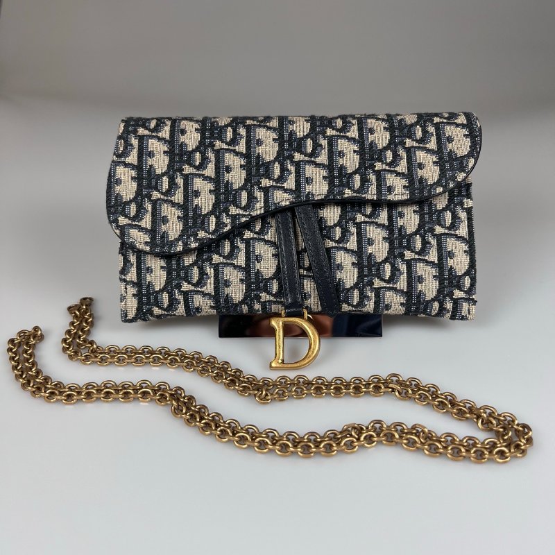 DIOR 刺繡老花WOC包-0