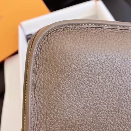 【全新品】Hermes愛馬仕大象灰mini evelyne16伊芙琳單肩斜挎包Z刻-7