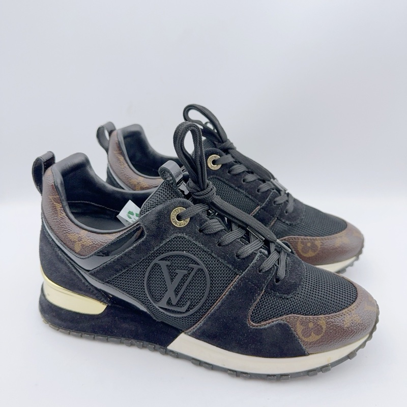 98新/Lv路易威登/35.5碼/黑棕runaway休閑鞋-5