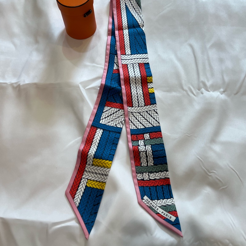 Hermes 愛馬仕 Twilly 絲巾(全新收藏品)-0