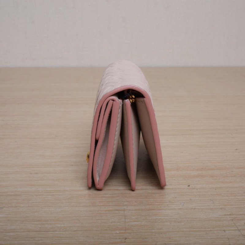 Burberry 粉色牛皮金扣TB壓紋超mini鏈條包肩背包-4