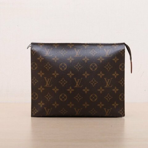 LOUIS VUITTON PocheToilette26號洗漱包老花PVC2015肩背包