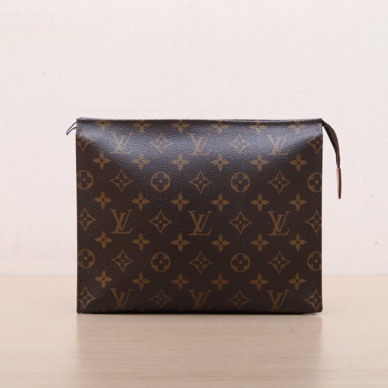 LOUIS VUITTON PocheToilette26號洗漱包老花PVC2015肩背包-1