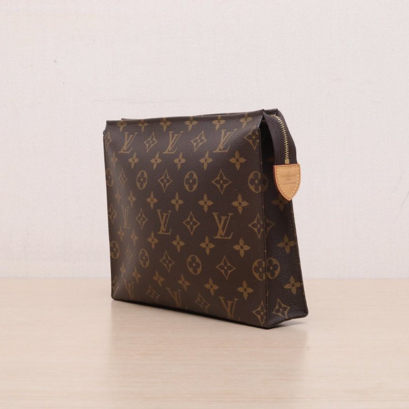 LOUIS VUITTON PocheToilette26號洗漱包老花PVC2015肩背包-2