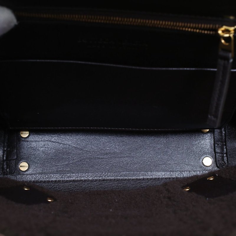 BOTTEGA VENETA Arco小號22咖啡色牛皮/羊毛泰迪毛絨肩背包-2