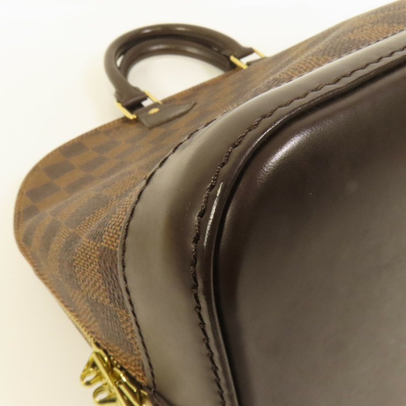 LOUIS VUITTON Damier Alma金扣手挽袋-10