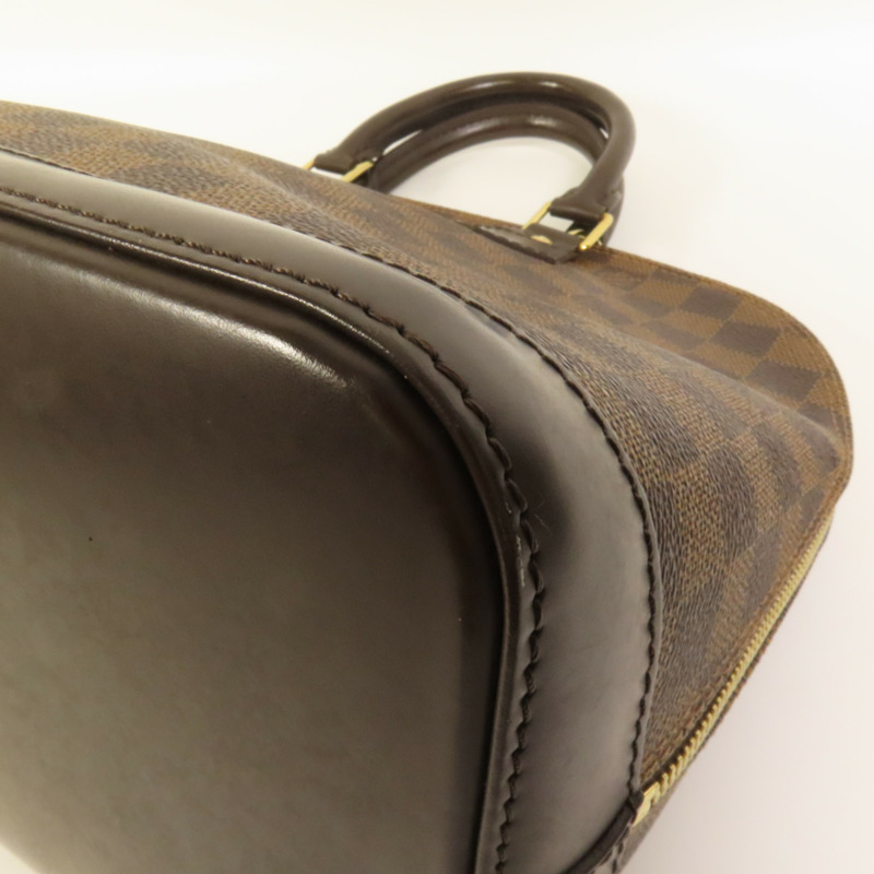 LOUIS VUITTON Damier Alma金扣手挽袋-11