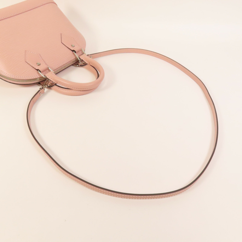 LOUIS VUITTON Epi Alma BB銀扣手挽肩背兩用袋-4