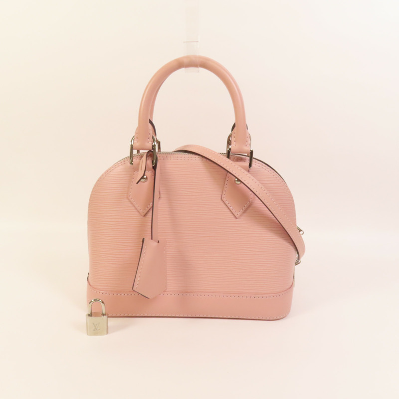 LOUIS VUITTON Epi Alma BB銀扣手挽肩背兩用袋-12