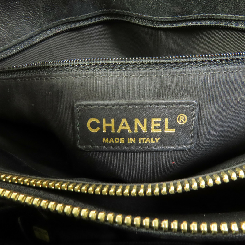 CHANEL 牛皮皮革Shoulder Bag金扣肩背袋-9