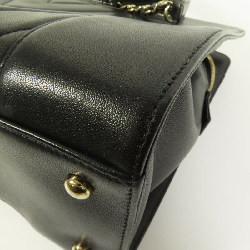 CHANEL 牛皮皮革Shoulder Bag金扣肩背袋-15