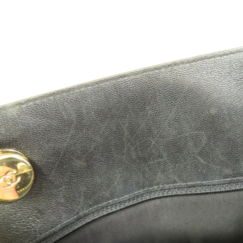 CHANEL 牛皮皮革Shoulder Bag金扣肩背袋-17