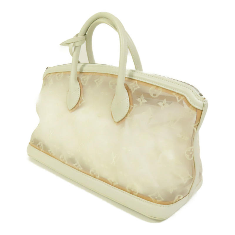 LOUIS VUITTON Monogram Transparent Lockit East West銀扣手挽袋-2