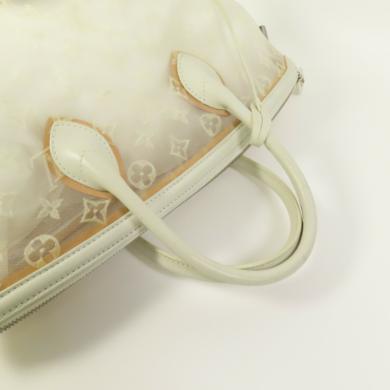 LOUIS VUITTON Monogram Transparent Lockit East West銀扣手挽袋-4