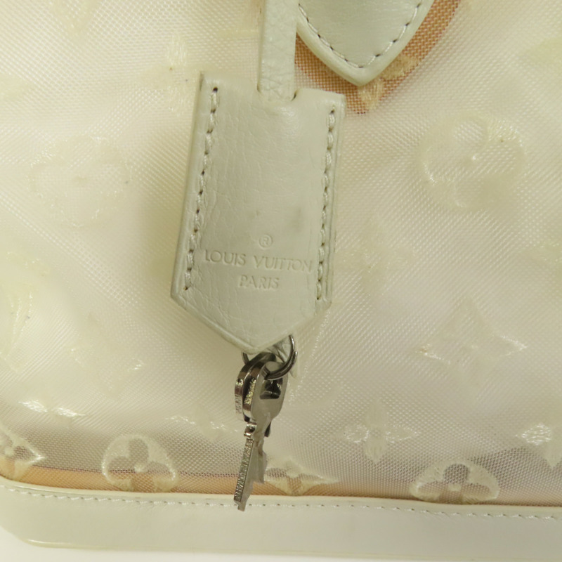LOUIS VUITTON Monogram Transparent Lockit East West銀扣手挽袋-6