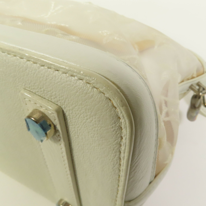 LOUIS VUITTON Monogram Transparent Lockit East West銀扣手挽袋-10