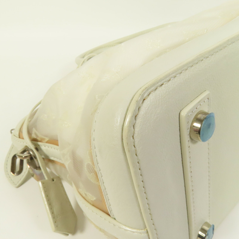 LOUIS VUITTON Monogram Transparent Lockit East West銀扣手挽袋-11