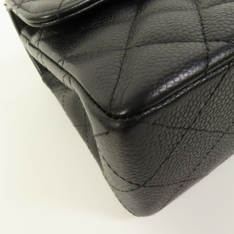 CHANEL 牛皮皮革Classic 23銀扣鏈帶肩背袋-11