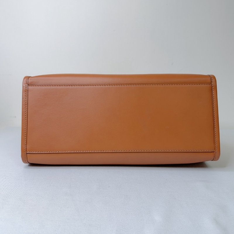 FENDI Sunshine中款玳瑁手提購物包-8