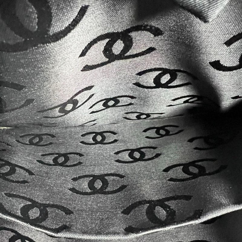 CHANEL VINTAGE菱格紋粗縫線手提包 黑牛皮-7