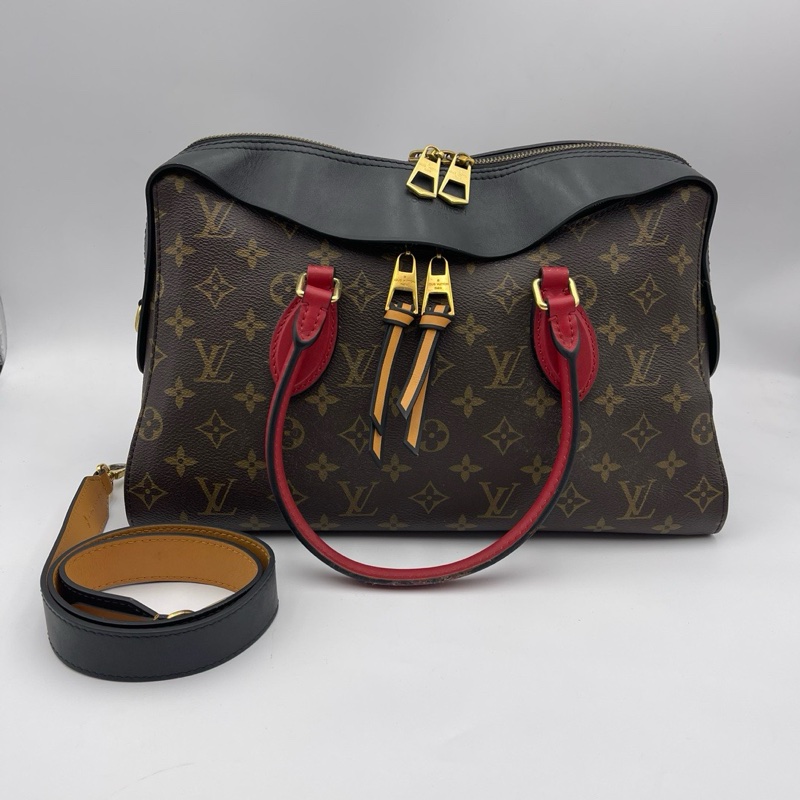 LV/路易威登 Tuileries Besace系列老花拼色手提包-0
