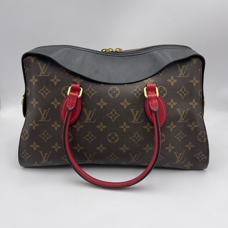 LV/路易威登 Tuileries Besace系列老花拼色手提包-1