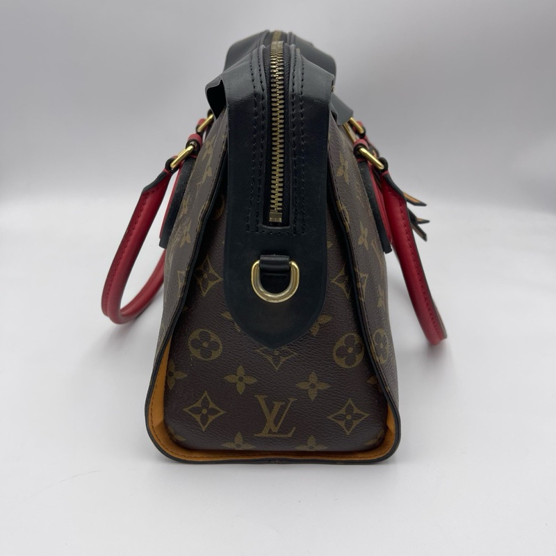 LV/路易威登 Tuileries Besace系列老花拼色手提包-3