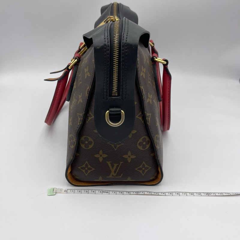 LV/路易威登 Tuileries Besace系列老花拼色手提包-5