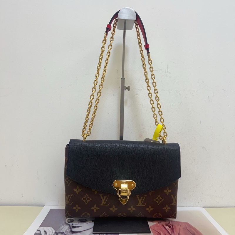 98新LV/路易威登 老花拼色鏈條包-0