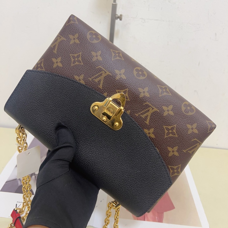 98新LV/路易威登 老花拼色鏈條包-2