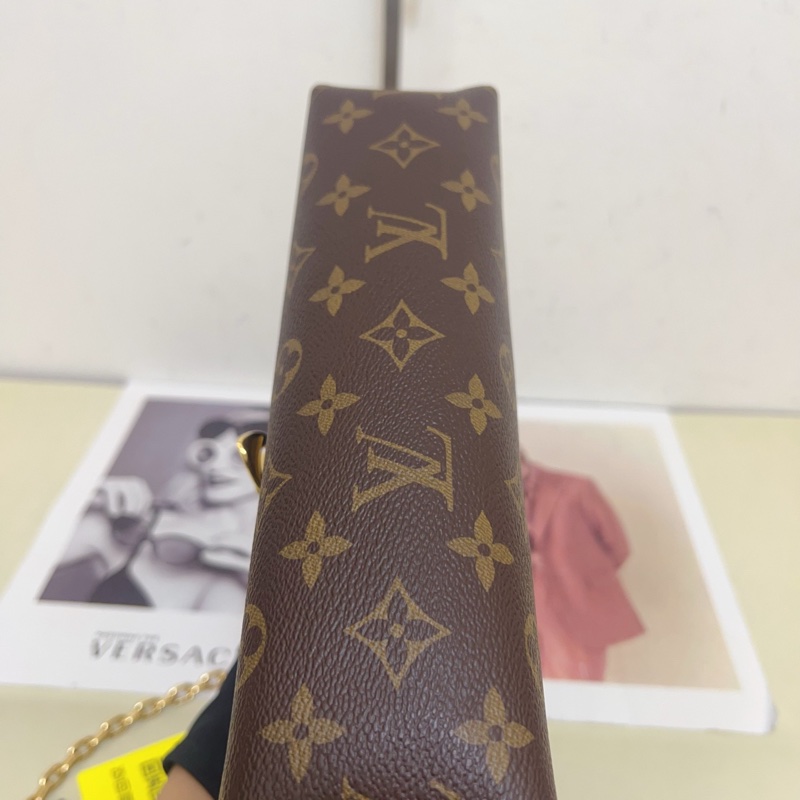 98新LV/路易威登 老花拼色鏈條包-4