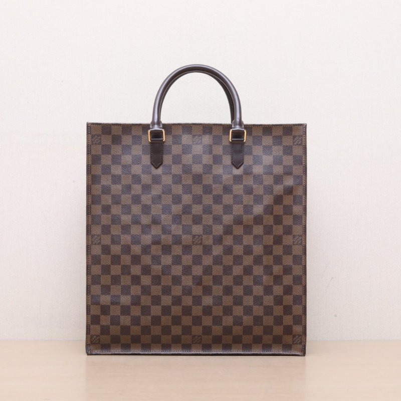 LOUIS VUITTON 中古琴譜包棕色棋盤格PVC2007肩背包-1