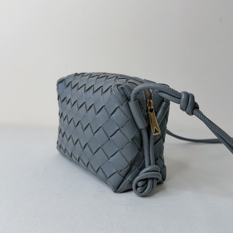 BV Mini Loop灰藍色編織相機包-5