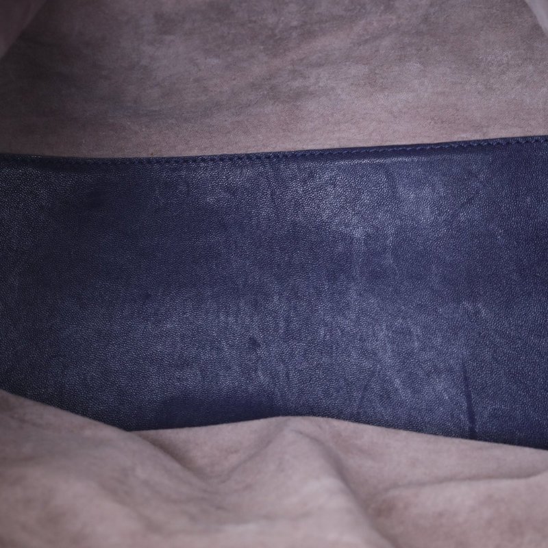 BOTTEGA VENETA 藍色牛皮鎢鋼扣編織斜跨單肩包肩背包-2