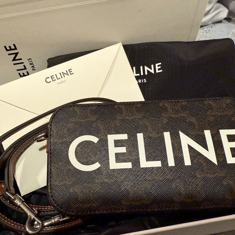 CELINE 印花標誌印花橫式收納袋-1
