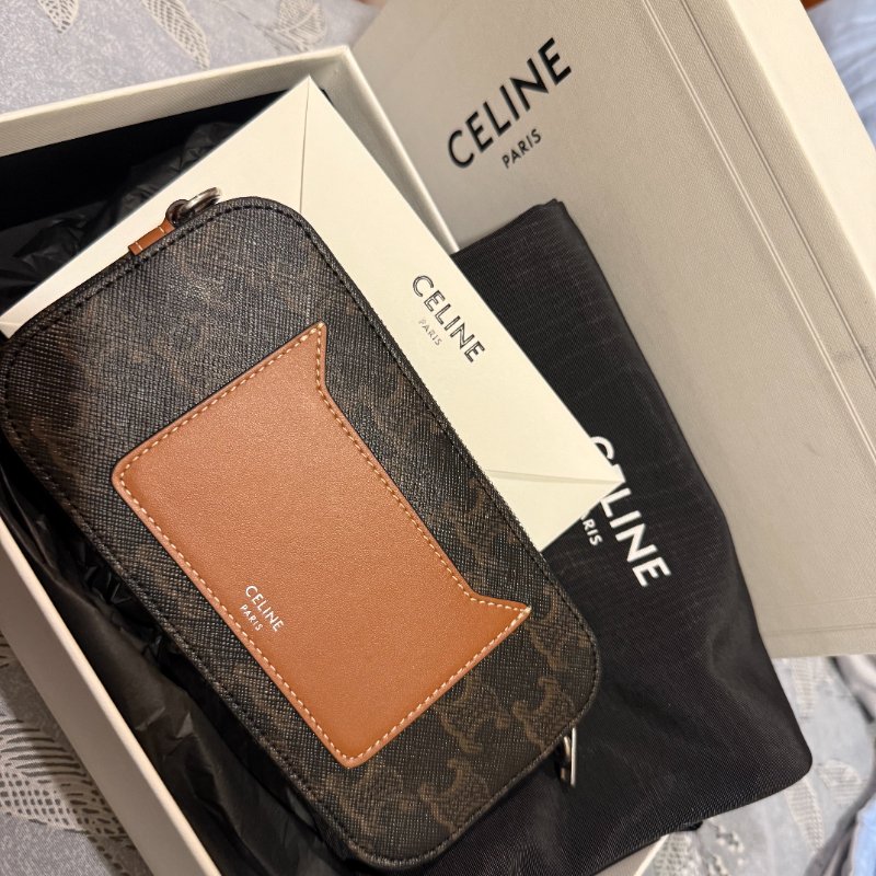 CELINE 印花標誌印花橫式收納袋-2