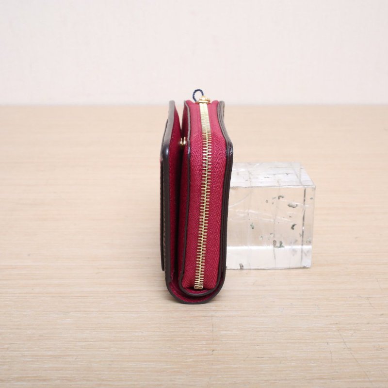 LOUIS VUITTON 老花牛皮PVC晶片LOU系列拉鏈短款錢包款//肩背包-3