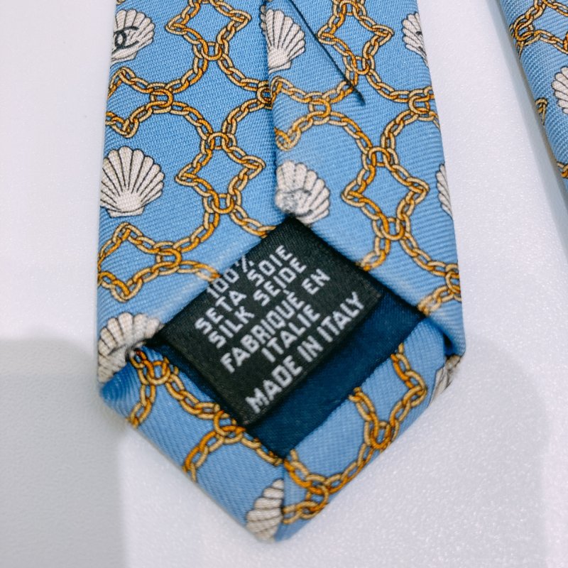 TW4579 Chanel 香奈兒 領帶 Iconic Logo Silk Tie Blue-2