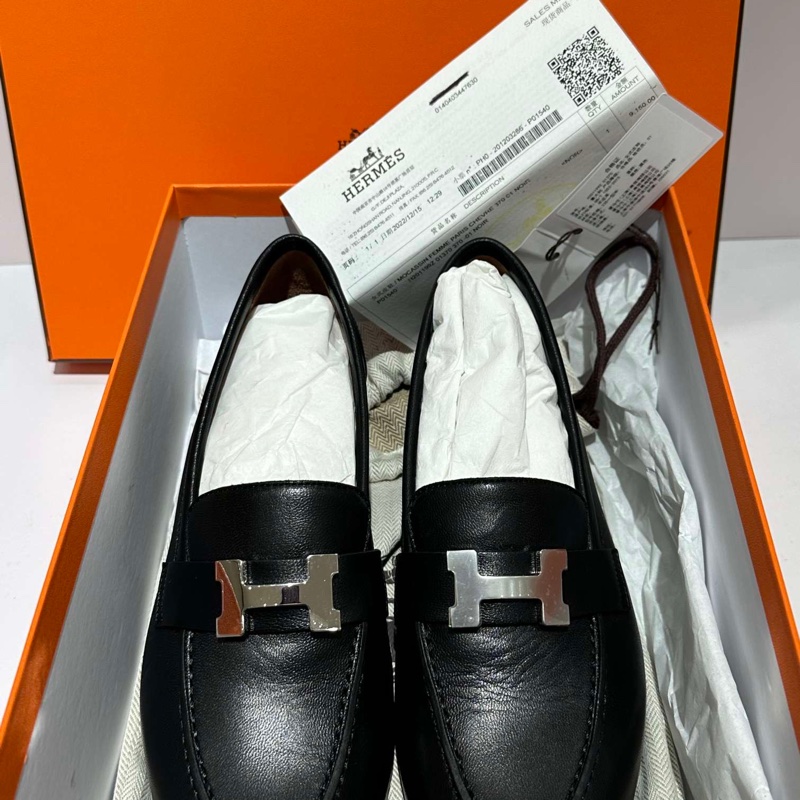 Hermes/愛馬仕 女款Pairs樂福鞋 37碼-0
