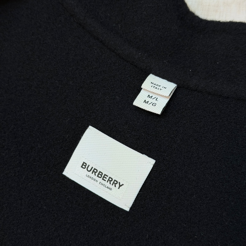 BURBERRY英國雙面格紋披肩斗篷M/L-13