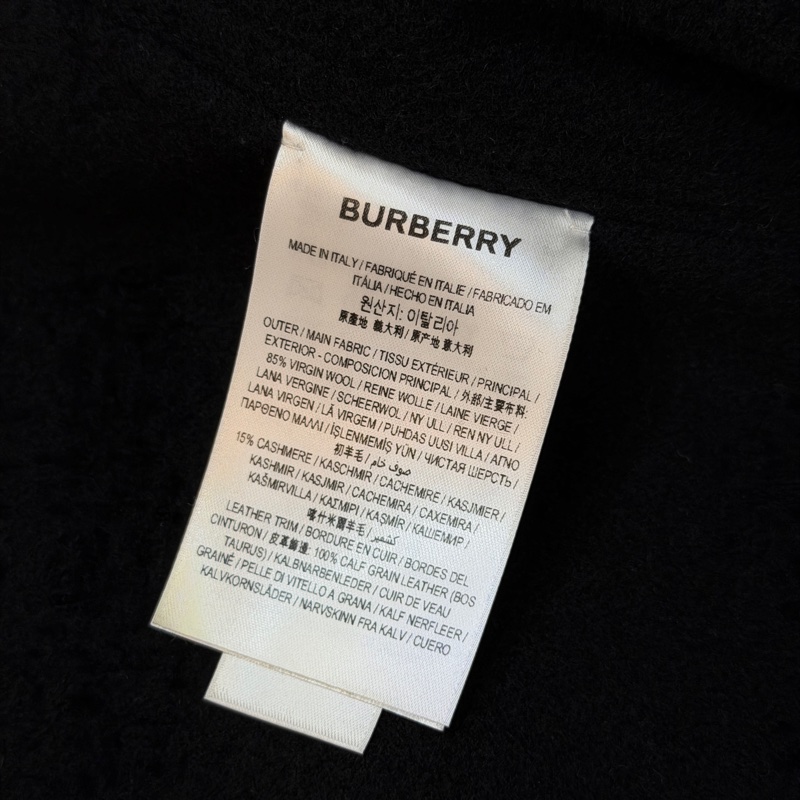 BURBERRY英國雙面格紋披肩斗篷M/L-14