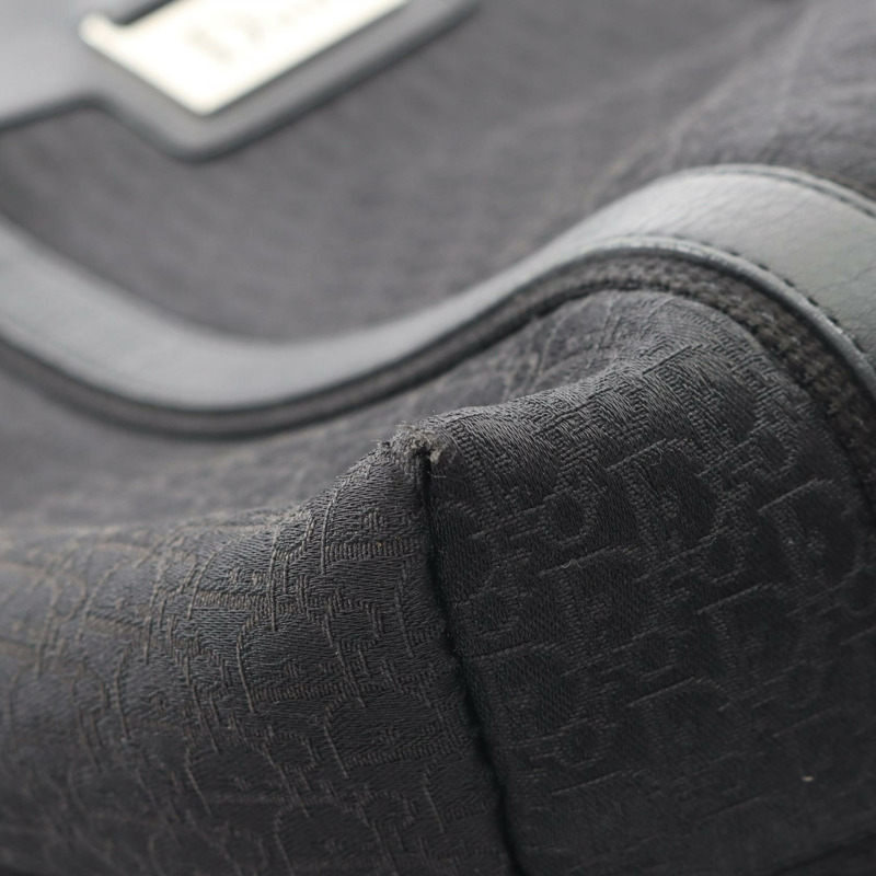 Dior Street chic trotter 手提包,帆布皮革材質,黑色,二手女款-5