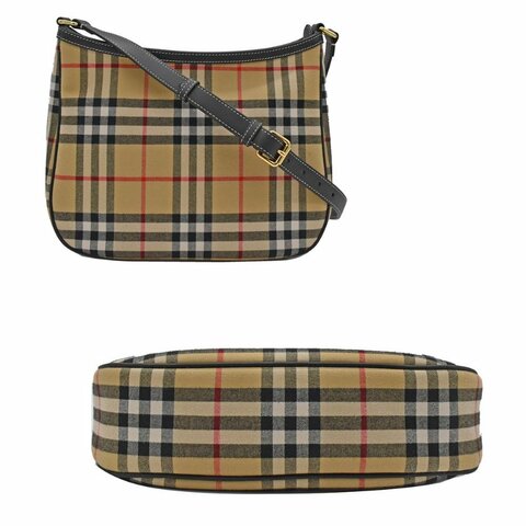 【門市全新現貨】BURBERRY 經典格紋棉布肩背包斜背包(附原廠防塵袋)