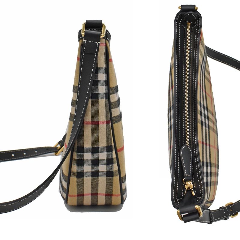 【門市全新現貨】BURBERRY 經典格紋棉布肩背包斜背包(附原廠防塵袋)-2
