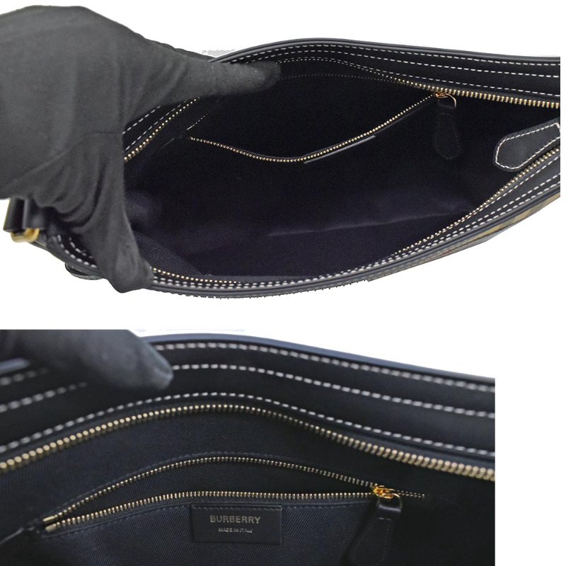 【門市全新現貨】BURBERRY 經典格紋棉布肩背包斜背包(附原廠防塵袋)-3