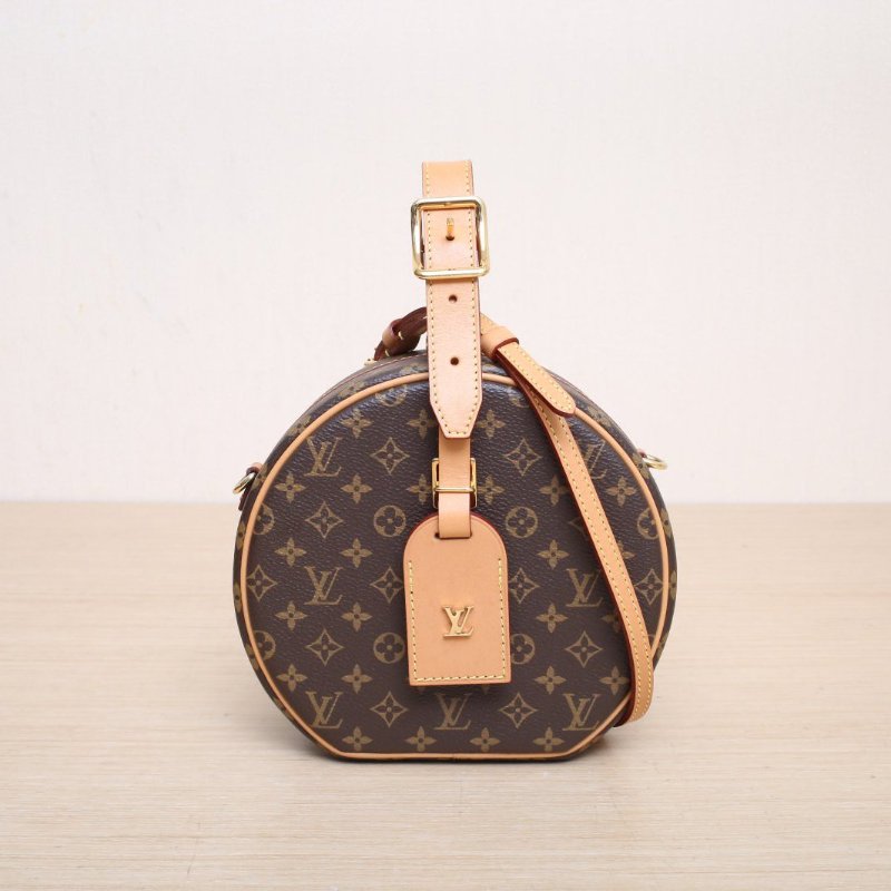 LOUIS VUITTON PETITEBOITECHAPEAU硬圓餅中號17.5老花PVC2019肩背包-1