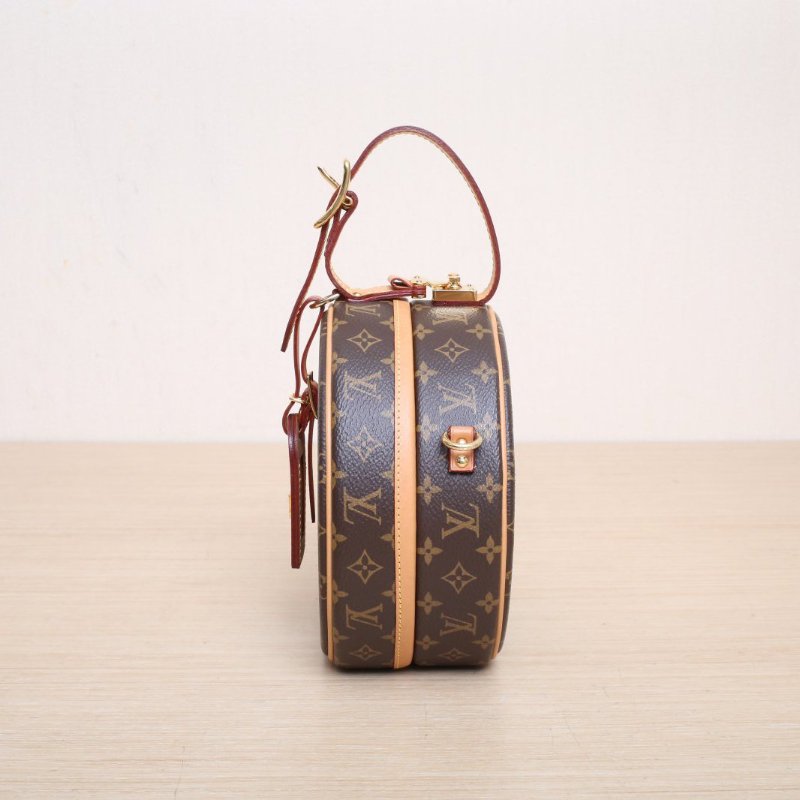 LOUIS VUITTON PETITEBOITECHAPEAU硬圓餅中號17.5老花PVC2019肩背包-3