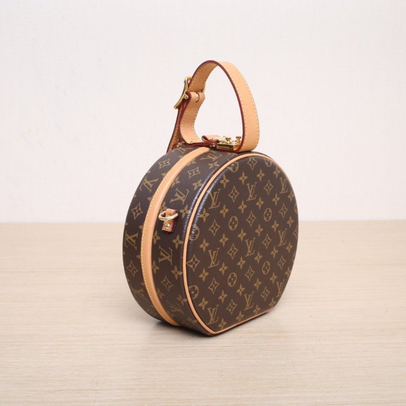LOUIS VUITTON PETITEBOITECHAPEAU硬圓餅中號17.5老花PVC2019肩背包-4