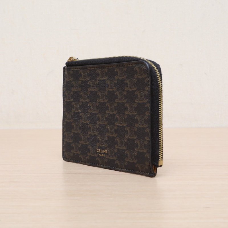 CELINE 老花PVC零錢包肩背包-2